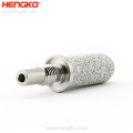 2 0.5 micras 1/2 &quot;NPT 1/4&quot; Barb 316L SS Autor de microfusión de acero inoxidable Piedra de oxígeno por Hengko